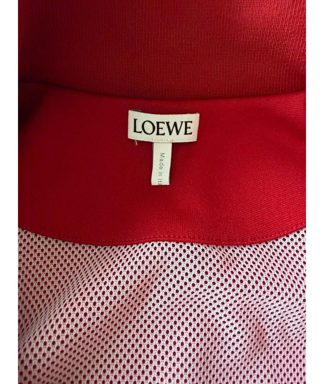 LOEWE Красный полиэстеровый костюм с брюками, фото 3