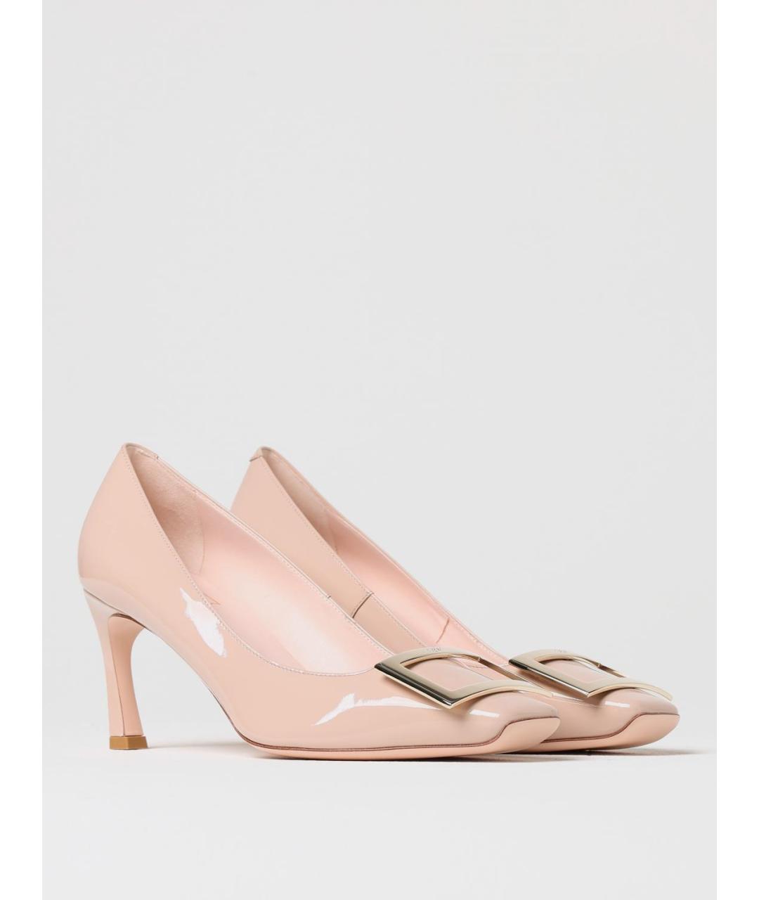 ROGER VIVIER Розовые кожаные туфли, фото 2