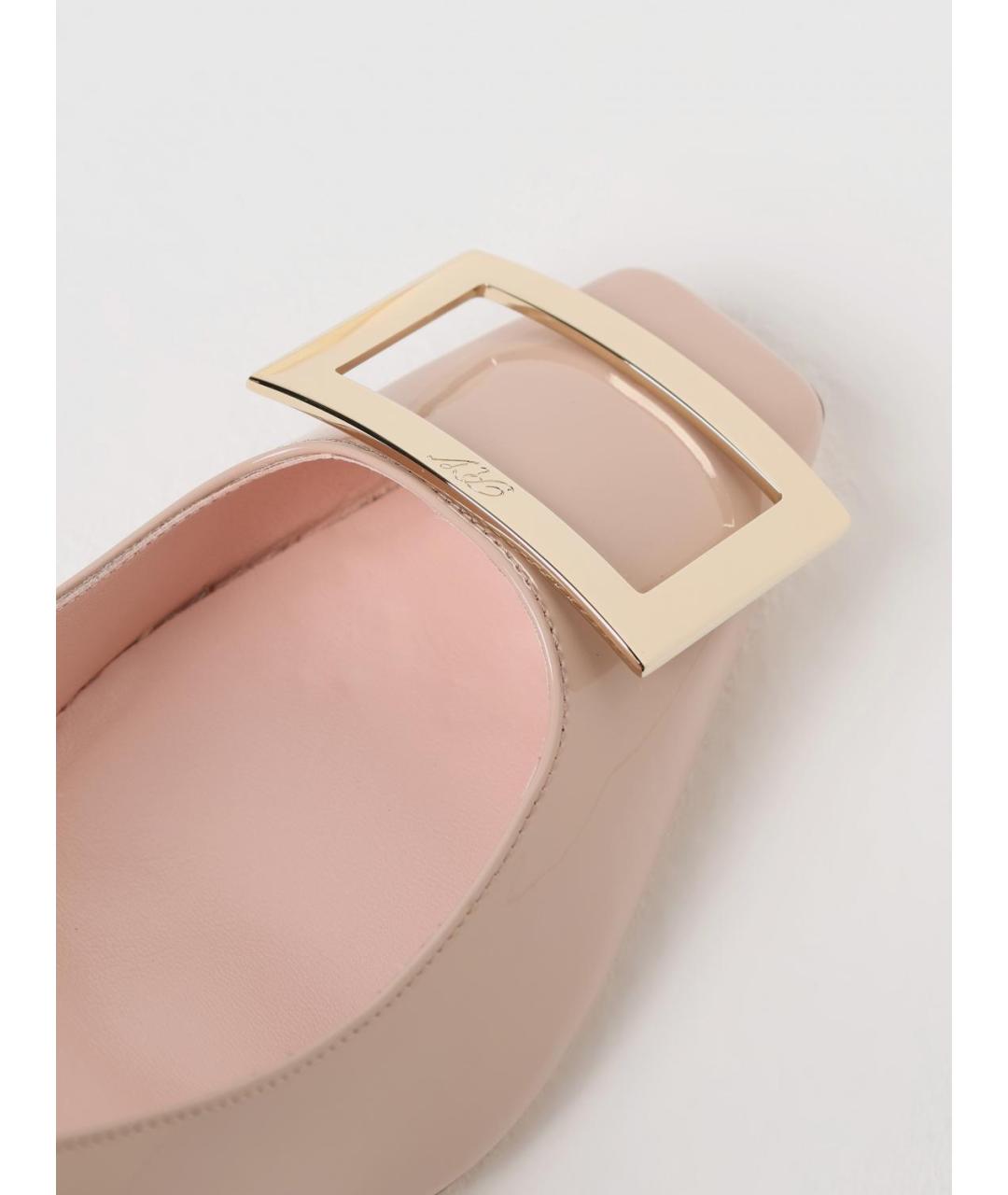 ROGER VIVIER Розовые кожаные туфли, фото 4