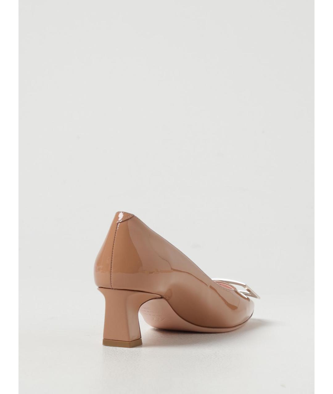 ROGER VIVIER Бежевые кожаные туфли, фото 3