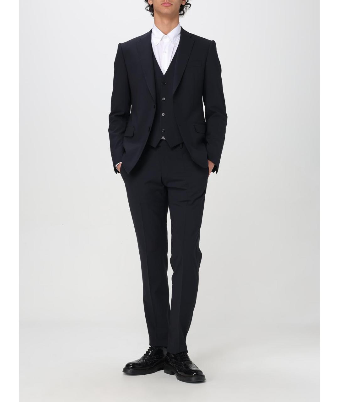 EMPORIO ARMANI Синий классический костюм, фото 2