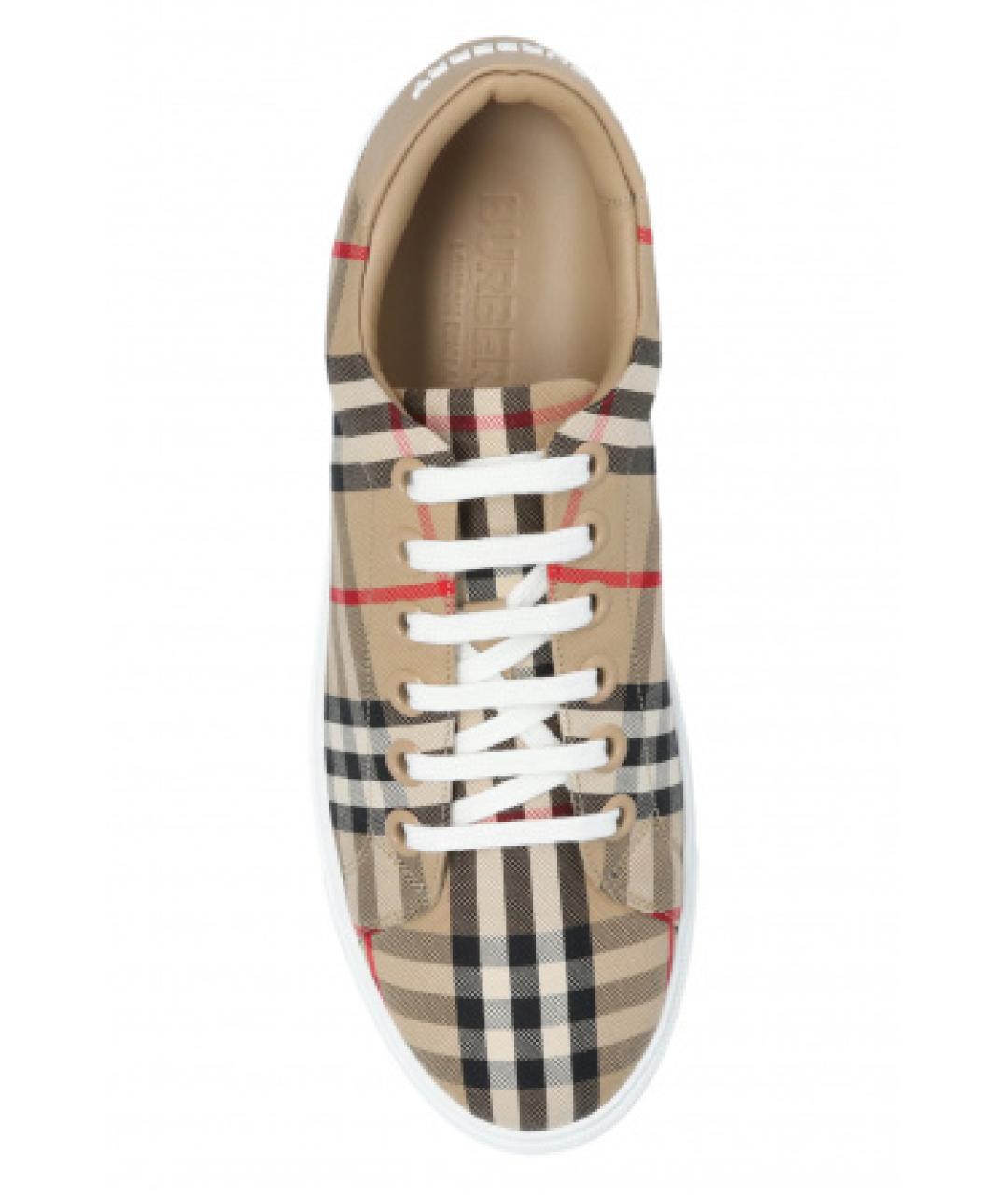 BURBERRY Бежевые кеды, фото 6