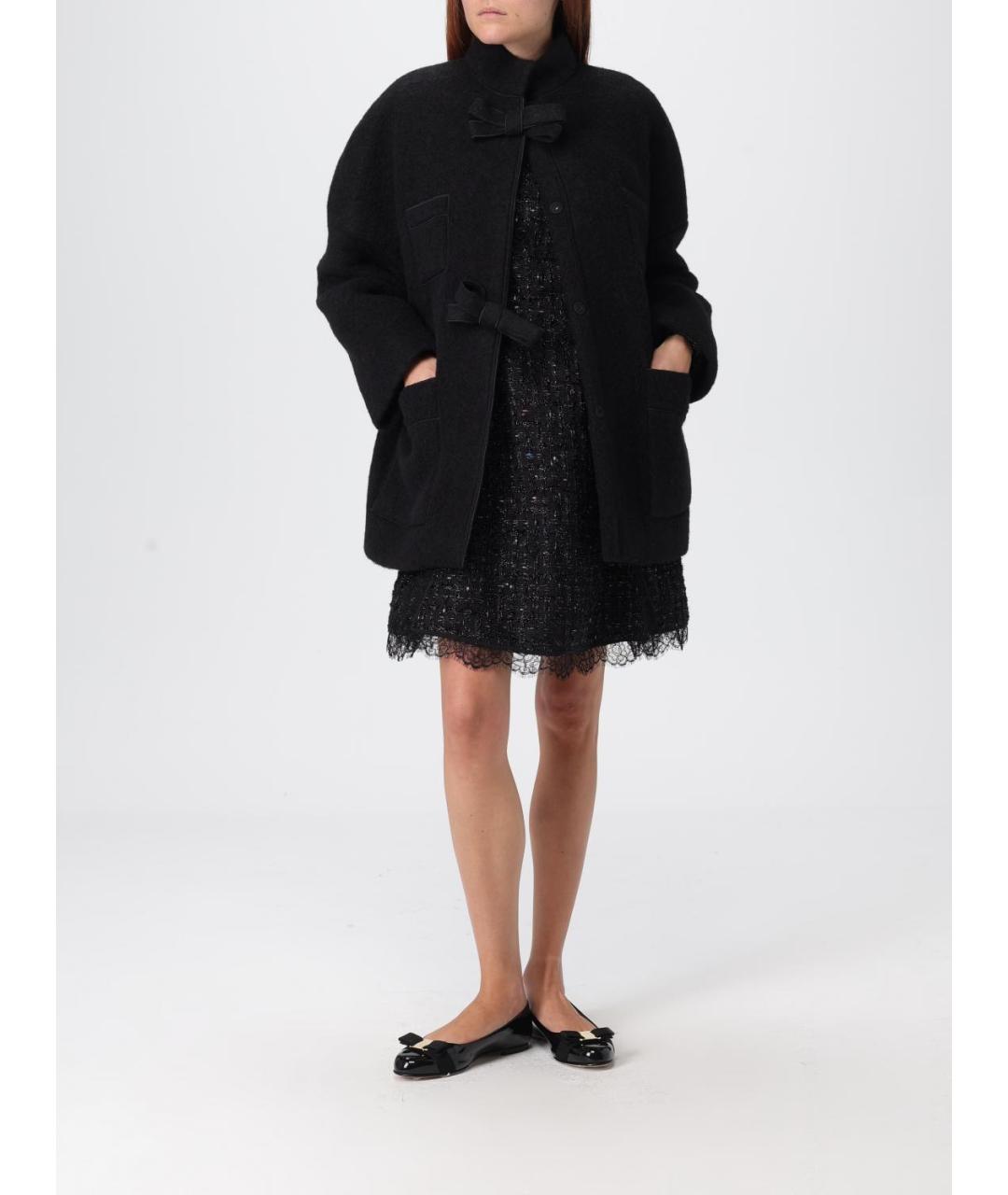 GIAMBATTISTA VALLI Черное пальто, фото 2