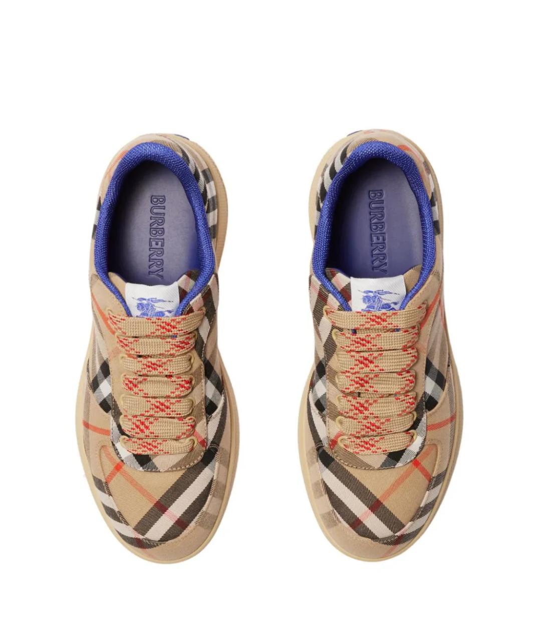 BURBERRY Бежевые кроссовки, фото 4