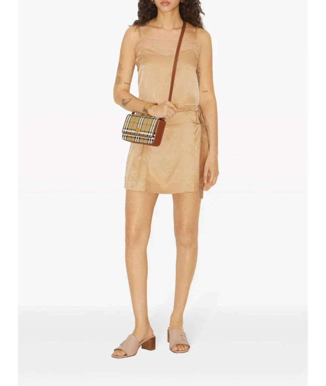 BURBERRY Бежевая сумка через плечо, фото 2