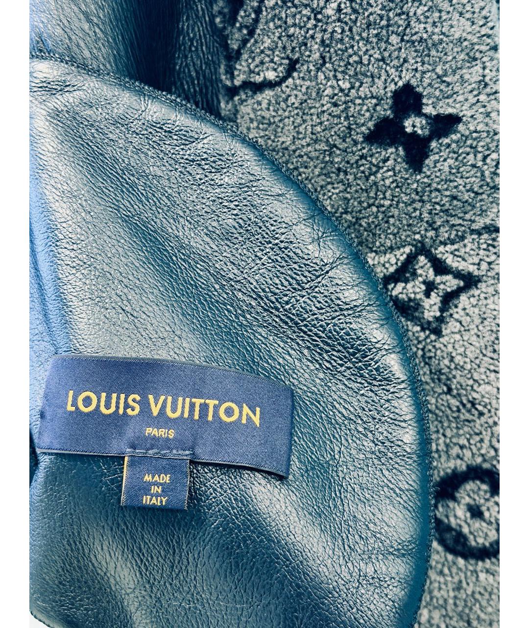 LOUIS VUITTON Серая меховая шуба, фото 4