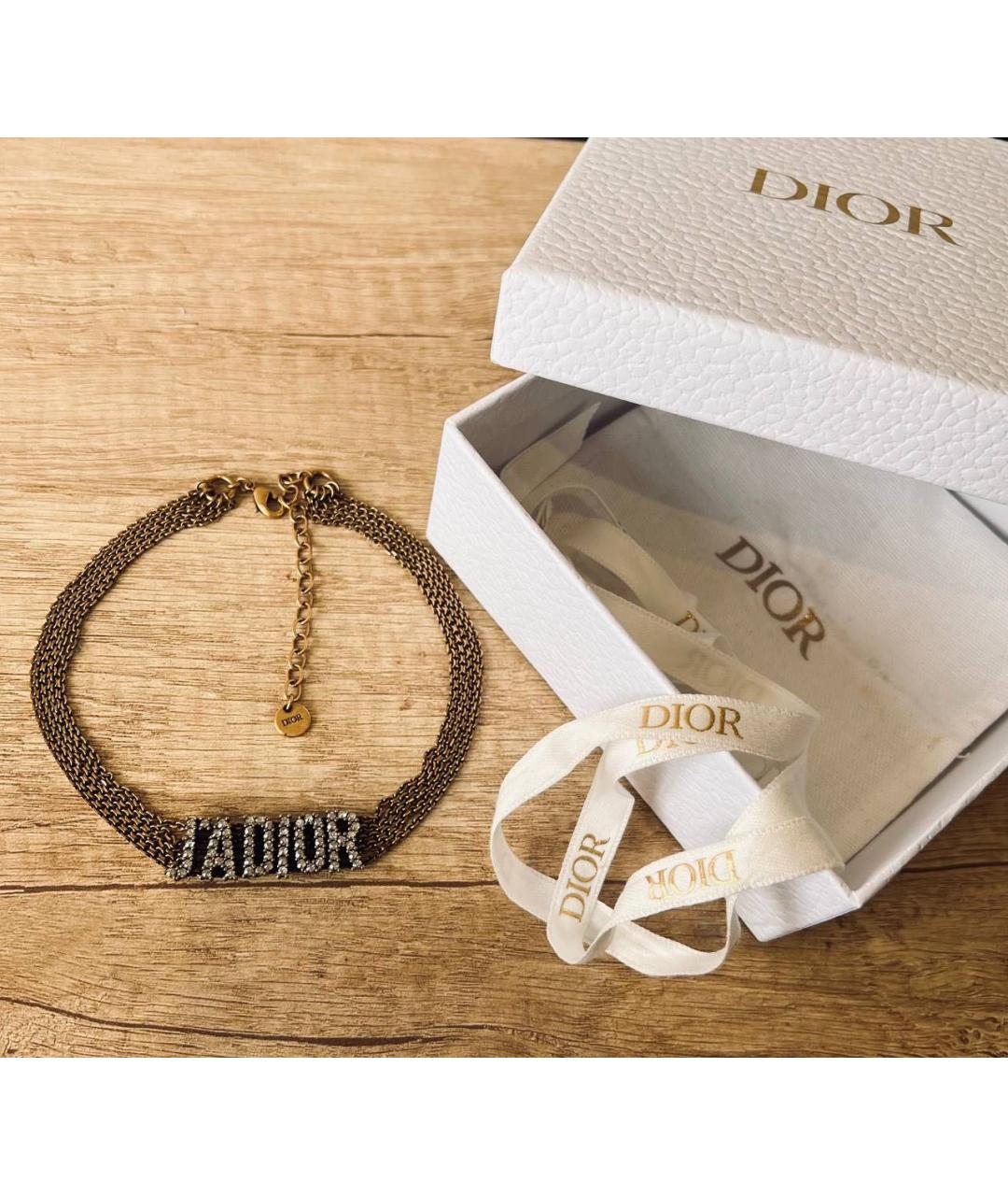 CHRISTIAN DIOR Золотой чокер, фото 5