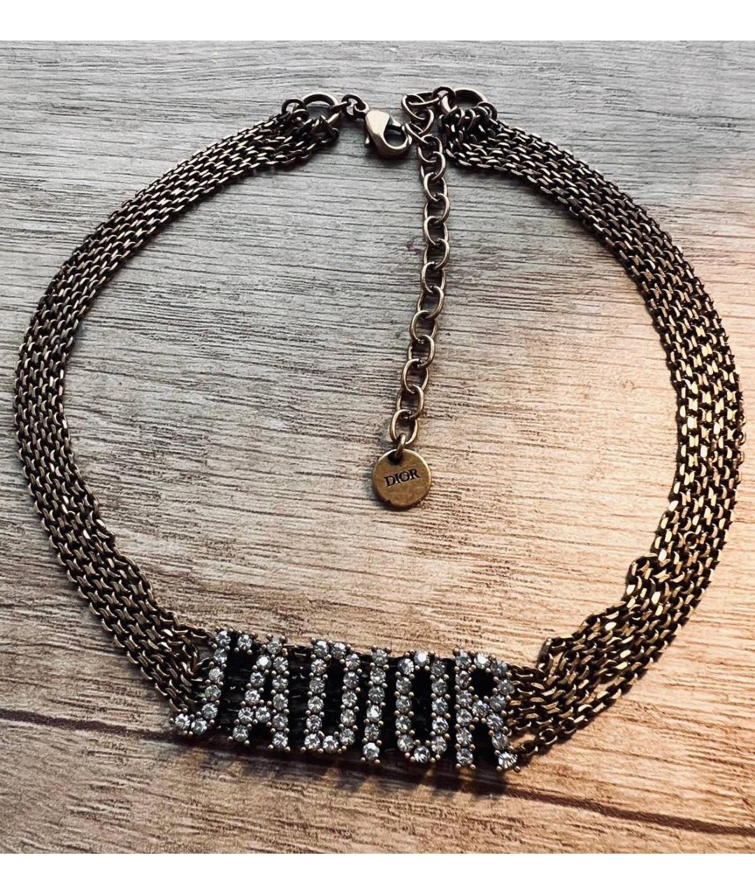 CHRISTIAN DIOR Золотой чокер, фото 2