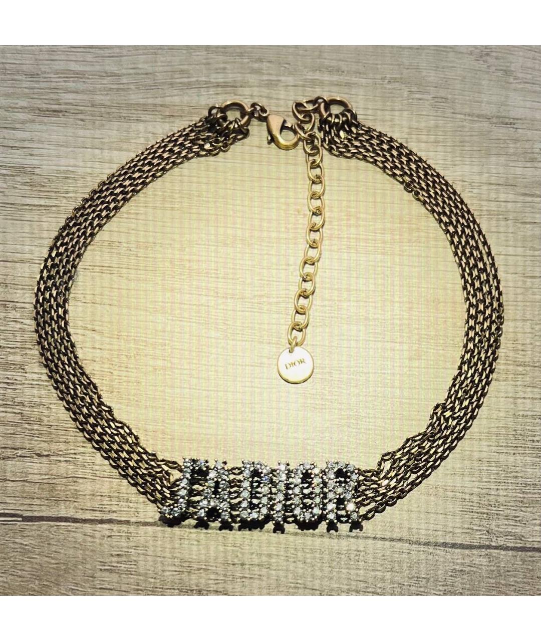 CHRISTIAN DIOR Золотой чокер, фото 3