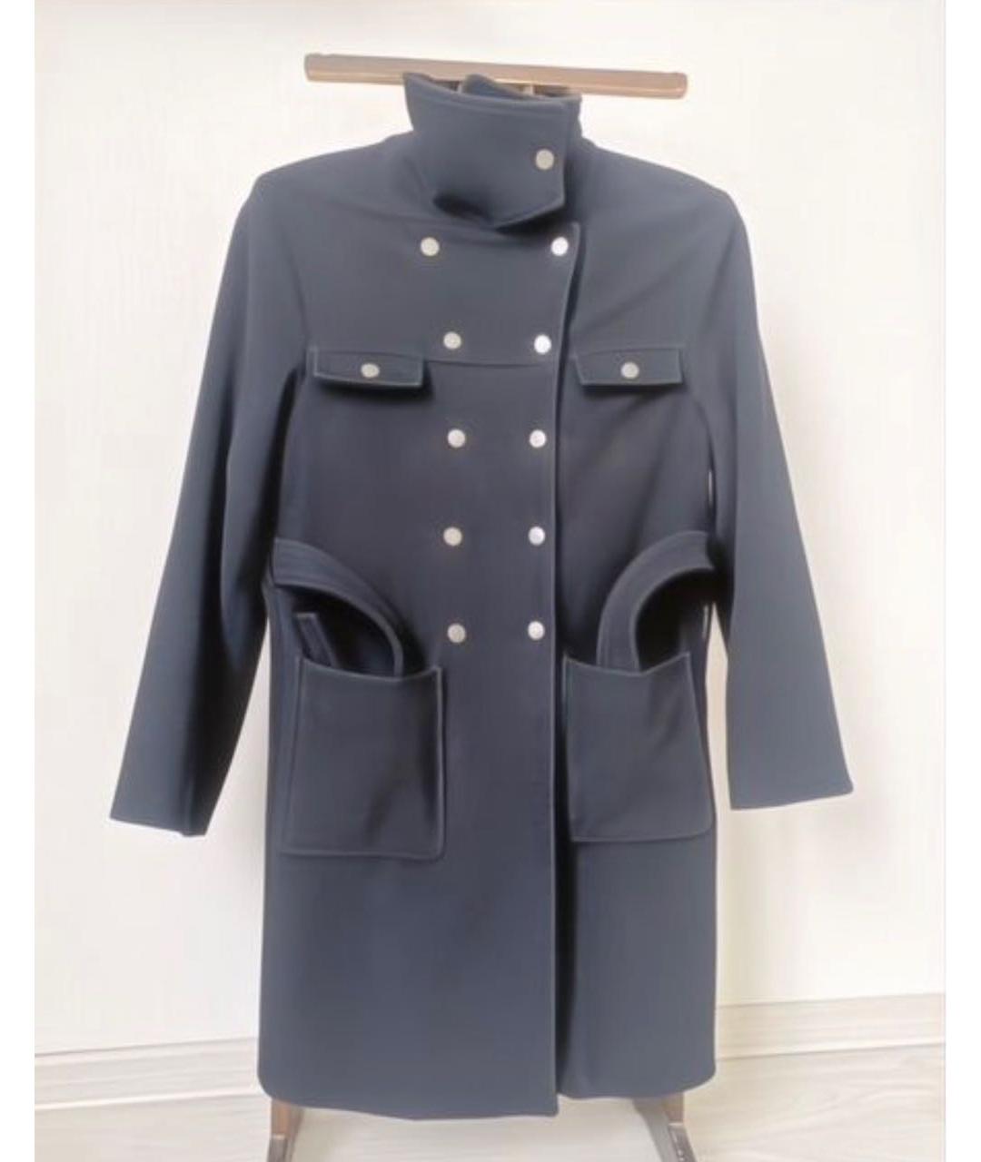 ARMANI JEANS Черное шерстяное пальто, фото 7