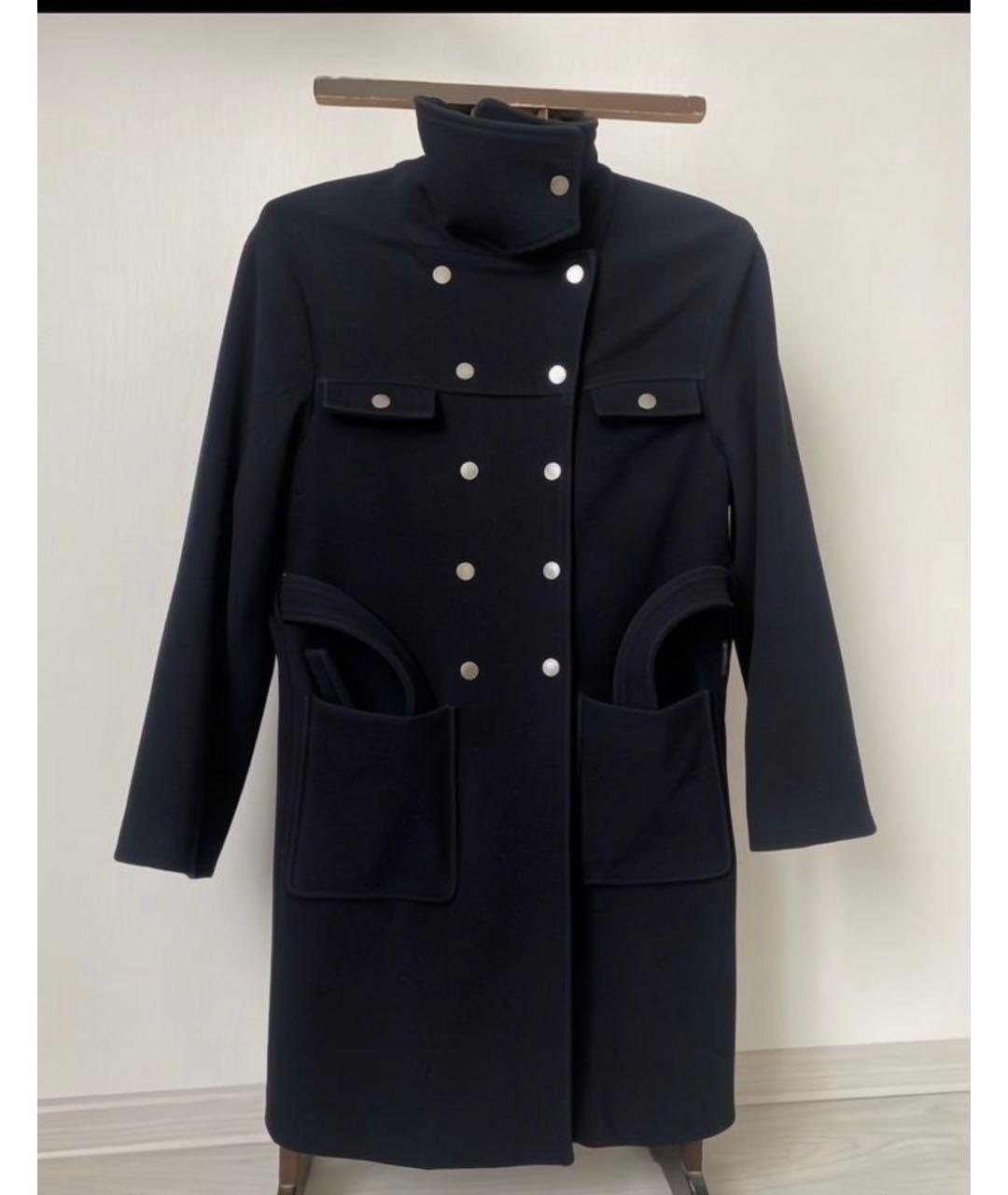 ARMANI JEANS Черное шерстяное пальто, фото 9