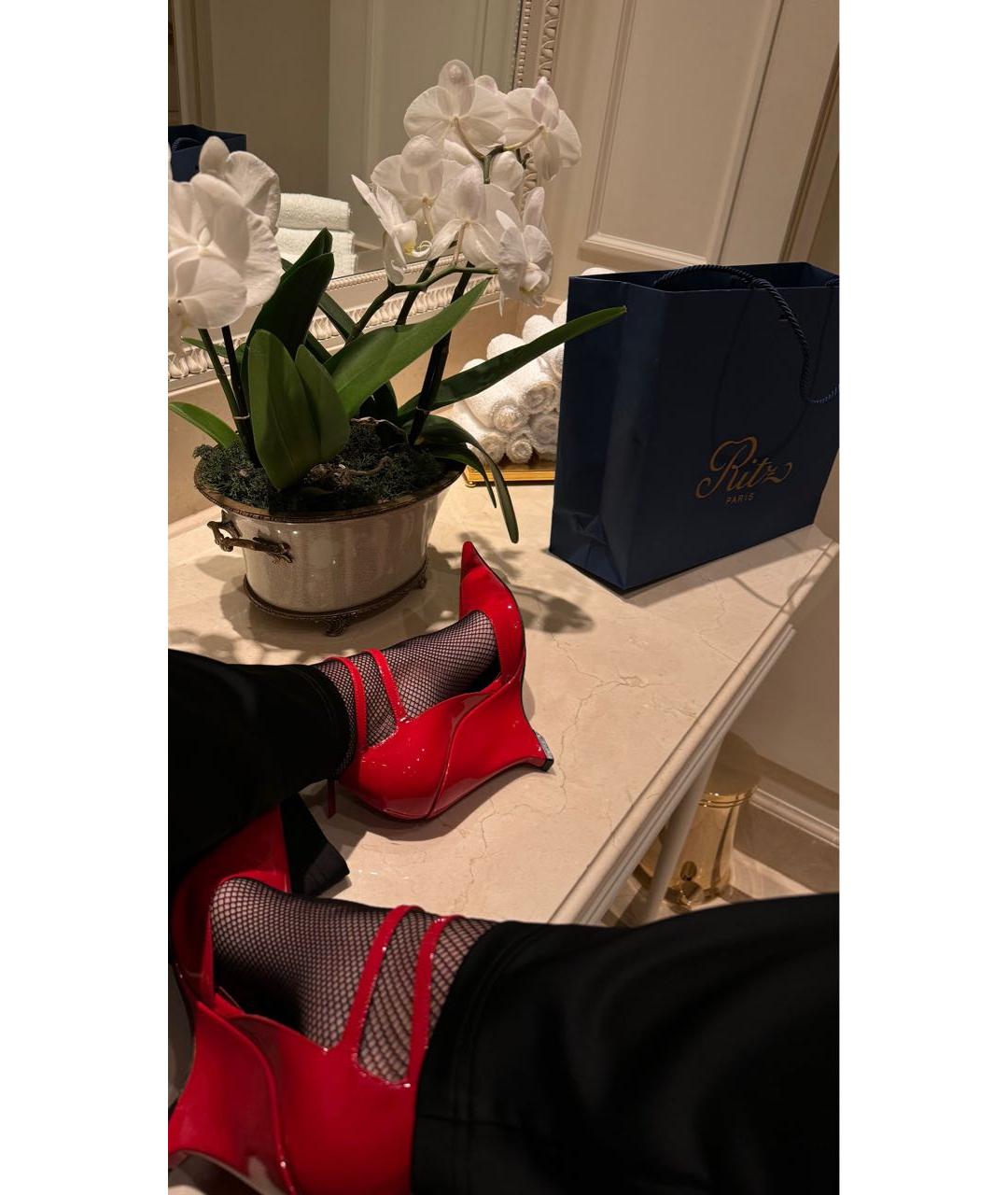 FERRAGAMO Красные туфли из лакированной кожи, фото 5