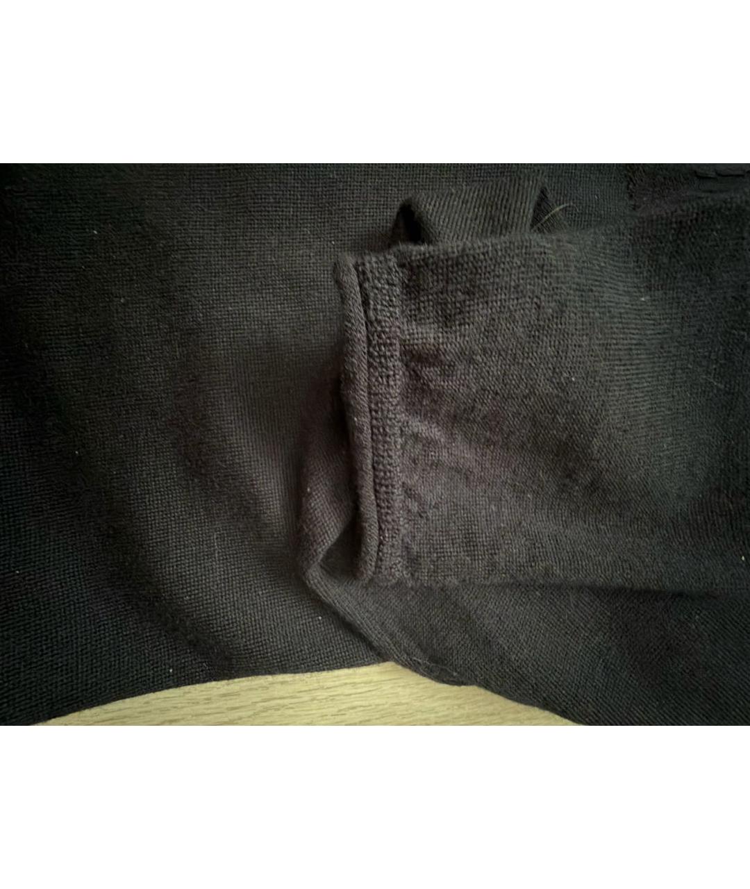 EMPORIO ARMANI Темно-синий шерстяной джемпер / свитер, фото 4