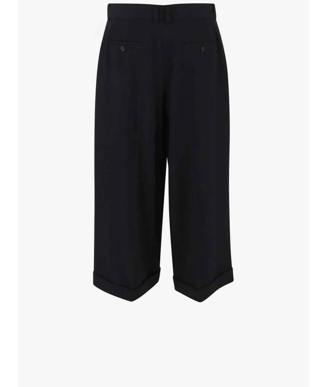 THE ROW Темно-синие шерстяные прямые брюки, фото 2