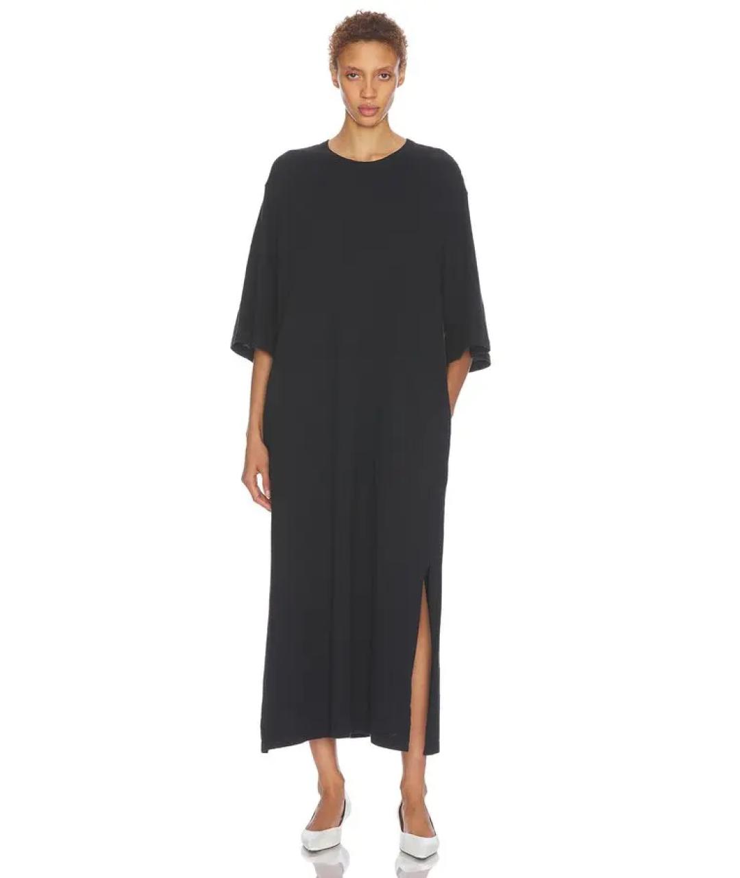 THE ROW Черное хлопковое повседневное платье, фото 1