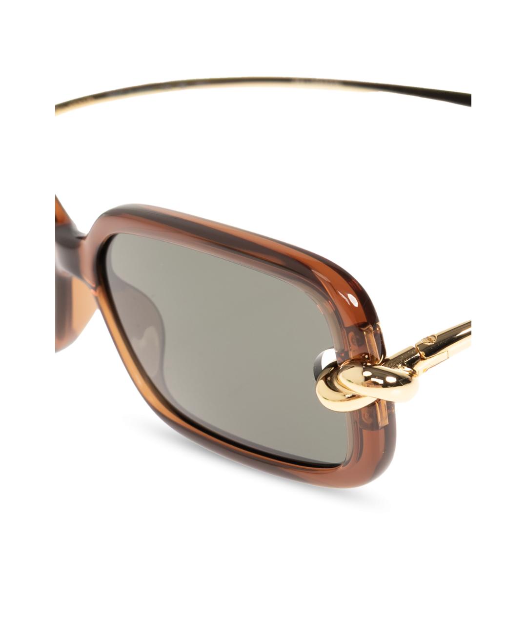 BOTTEGA VENETA Коричневые солнцезащитные очки, фото 3