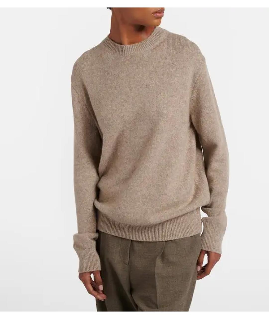 THE ROW Бежевый кашемировый джемпер / свитер, фото 3