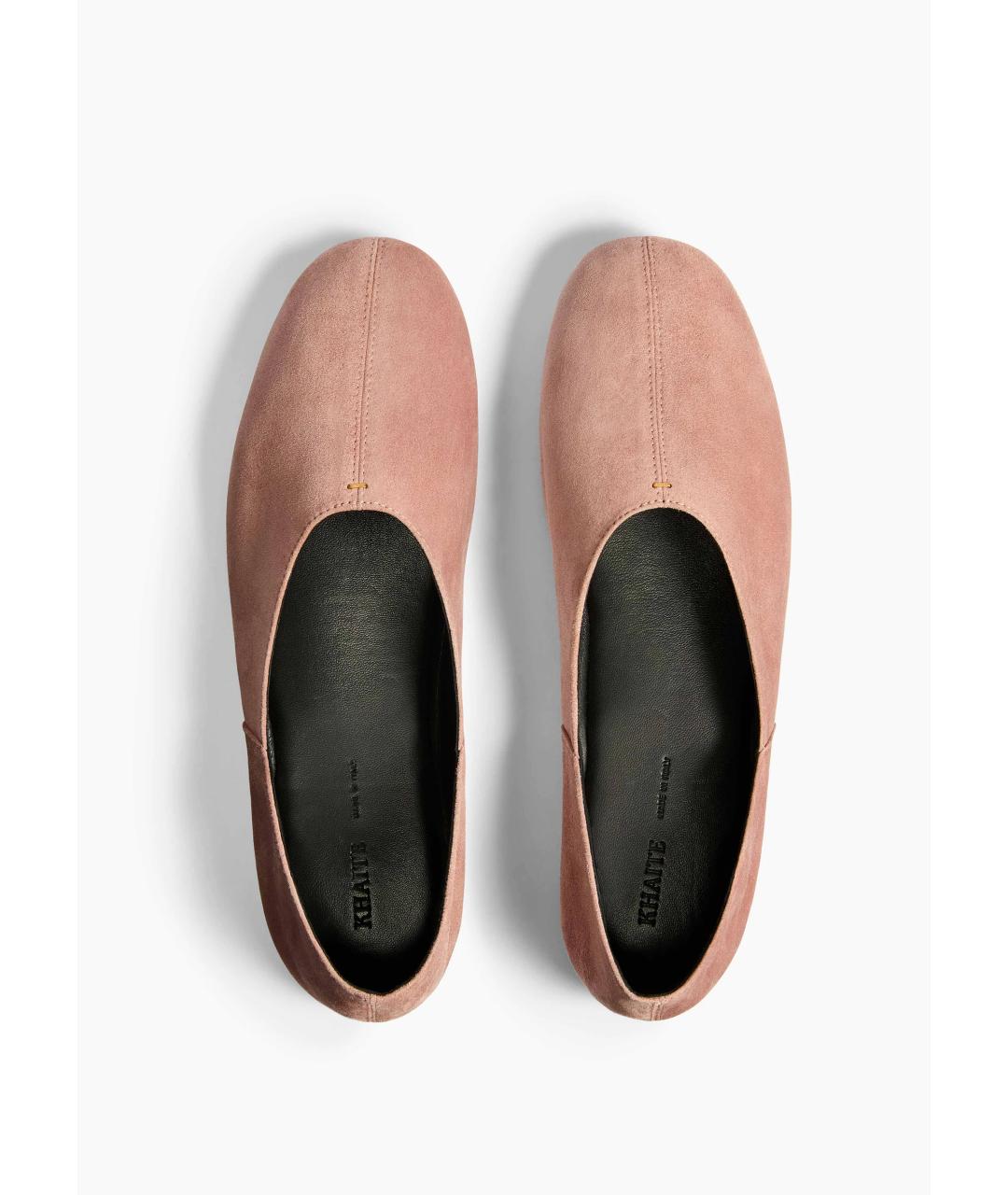 KHAITE Розовые замшевые балетки, фото 3