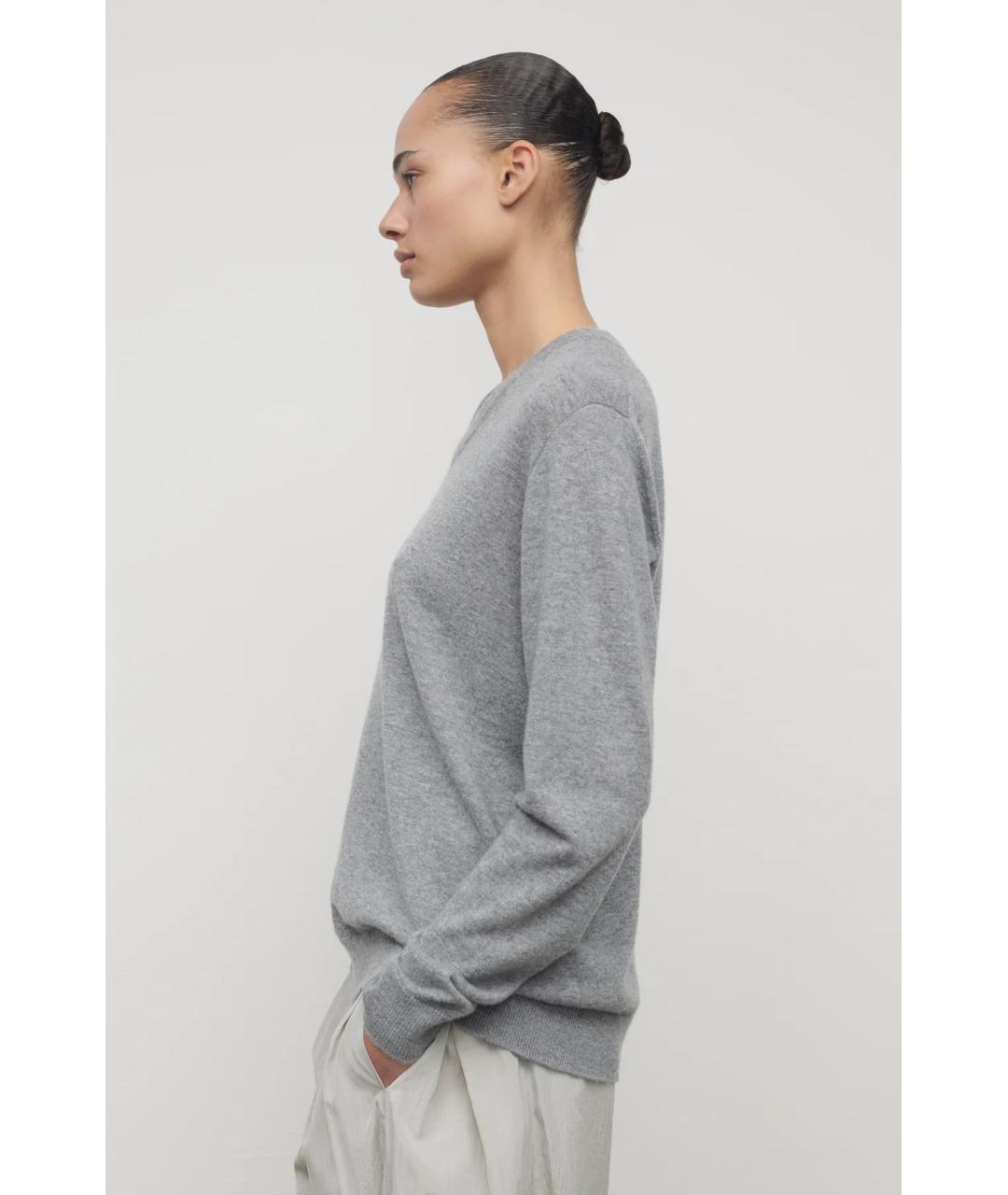 THE ROW Серый кашемировый джемпер / свитер, фото 4