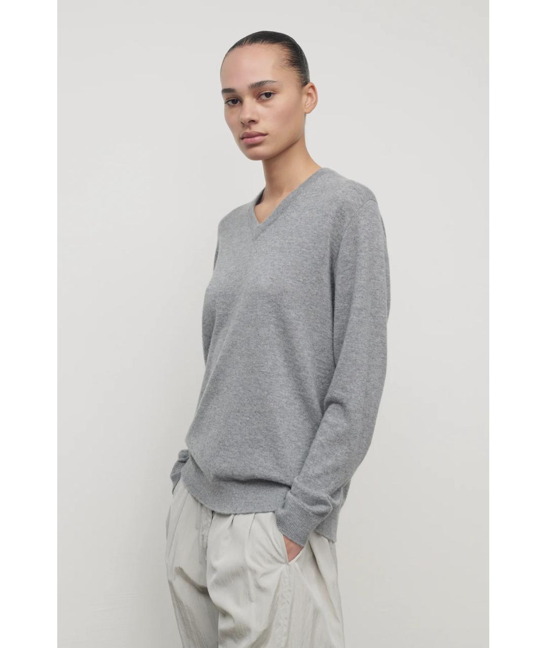 THE ROW Серый кашемировый джемпер / свитер, фото 3