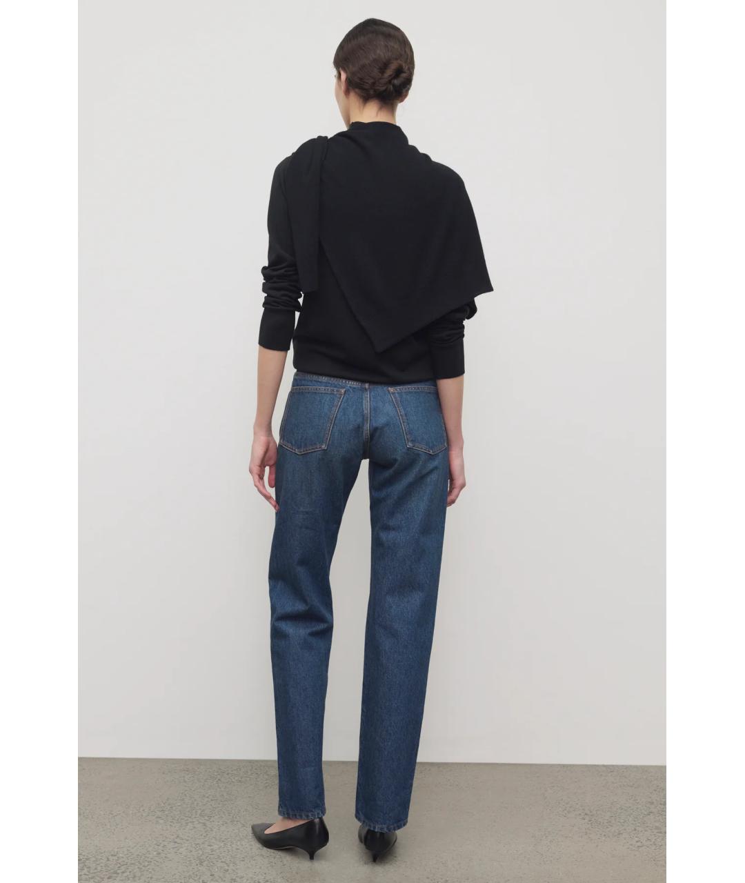 THE ROW Синие хлопковые прямые джинсы, фото 5