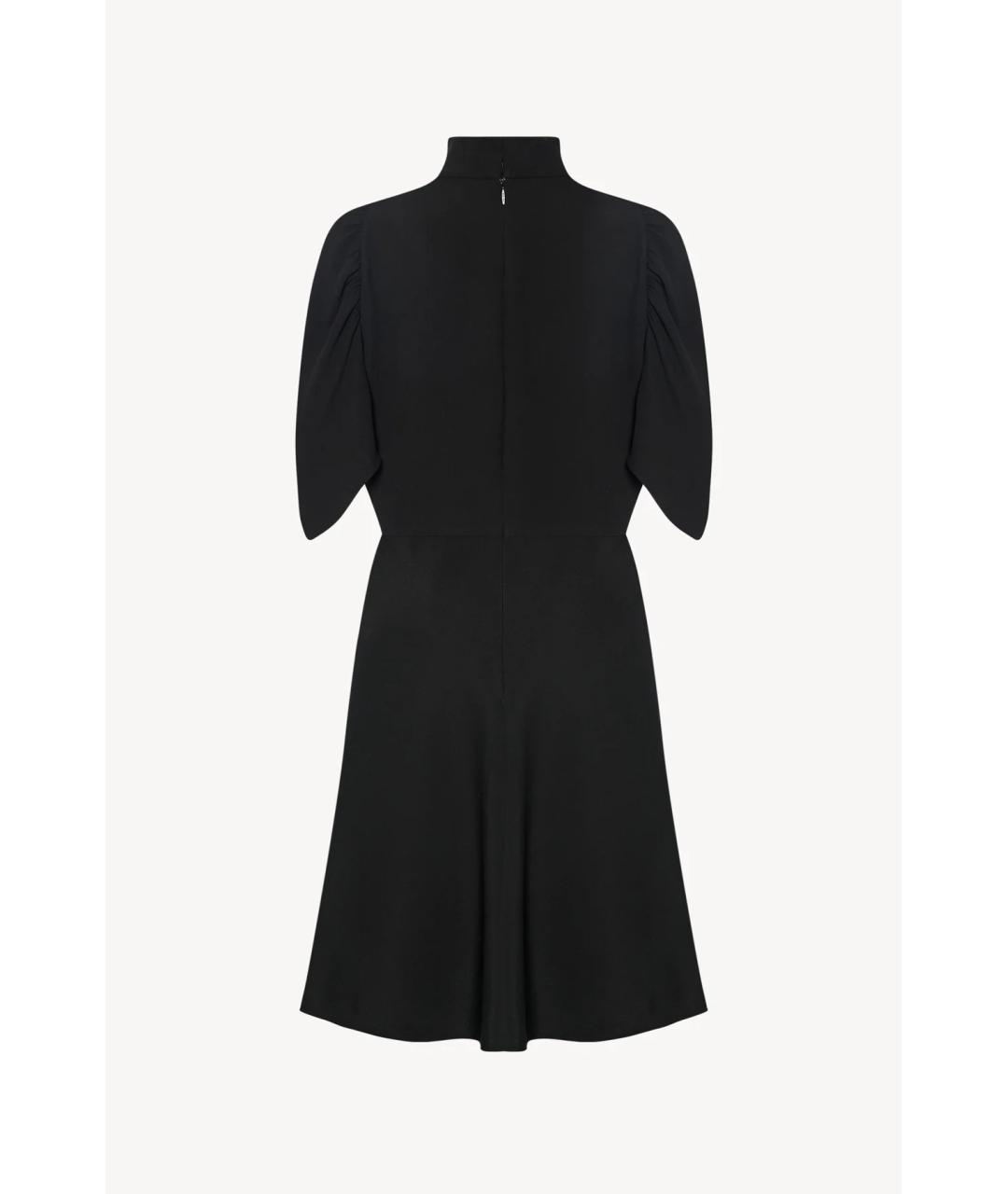 THE ROW Черное шелковое повседневное платье, фото 2