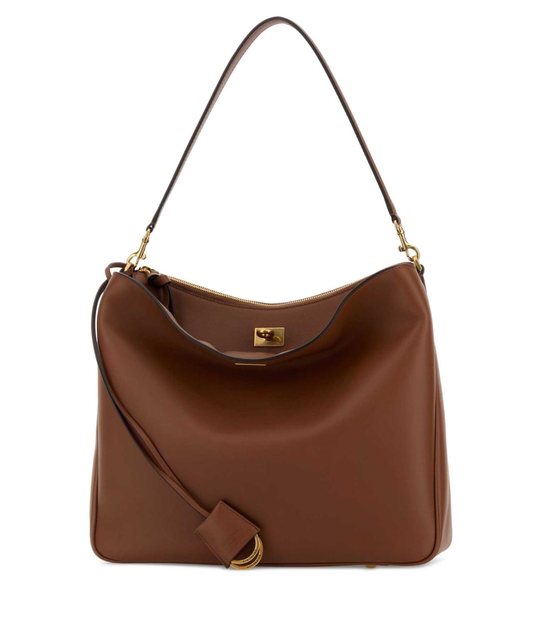 BALENCIAGA Коричневая кожаная сумка тоут, фото 2