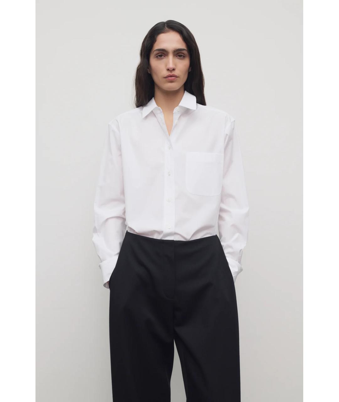 THE ROW Белая хлопковая рубашка, фото 3