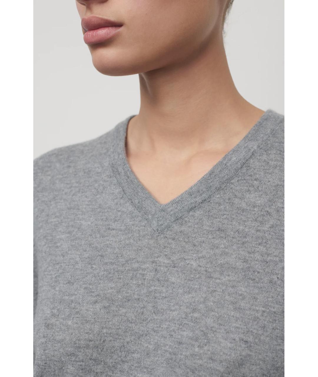 THE ROW Серый кашемировый джемпер / свитер, фото 6