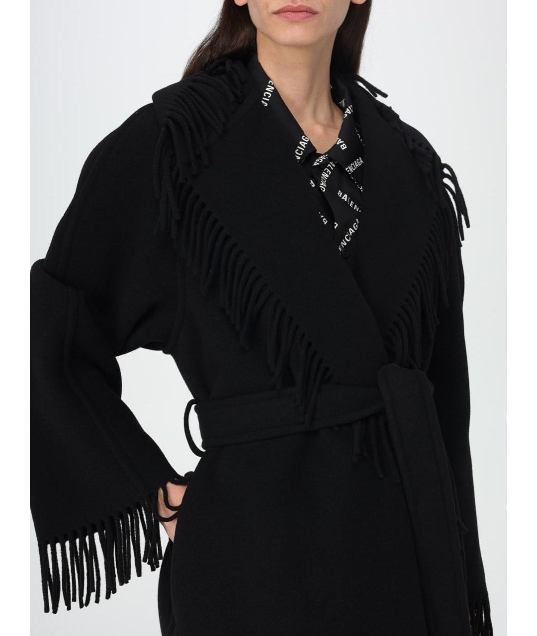 BALENCIAGA Черное пальто, фото 3