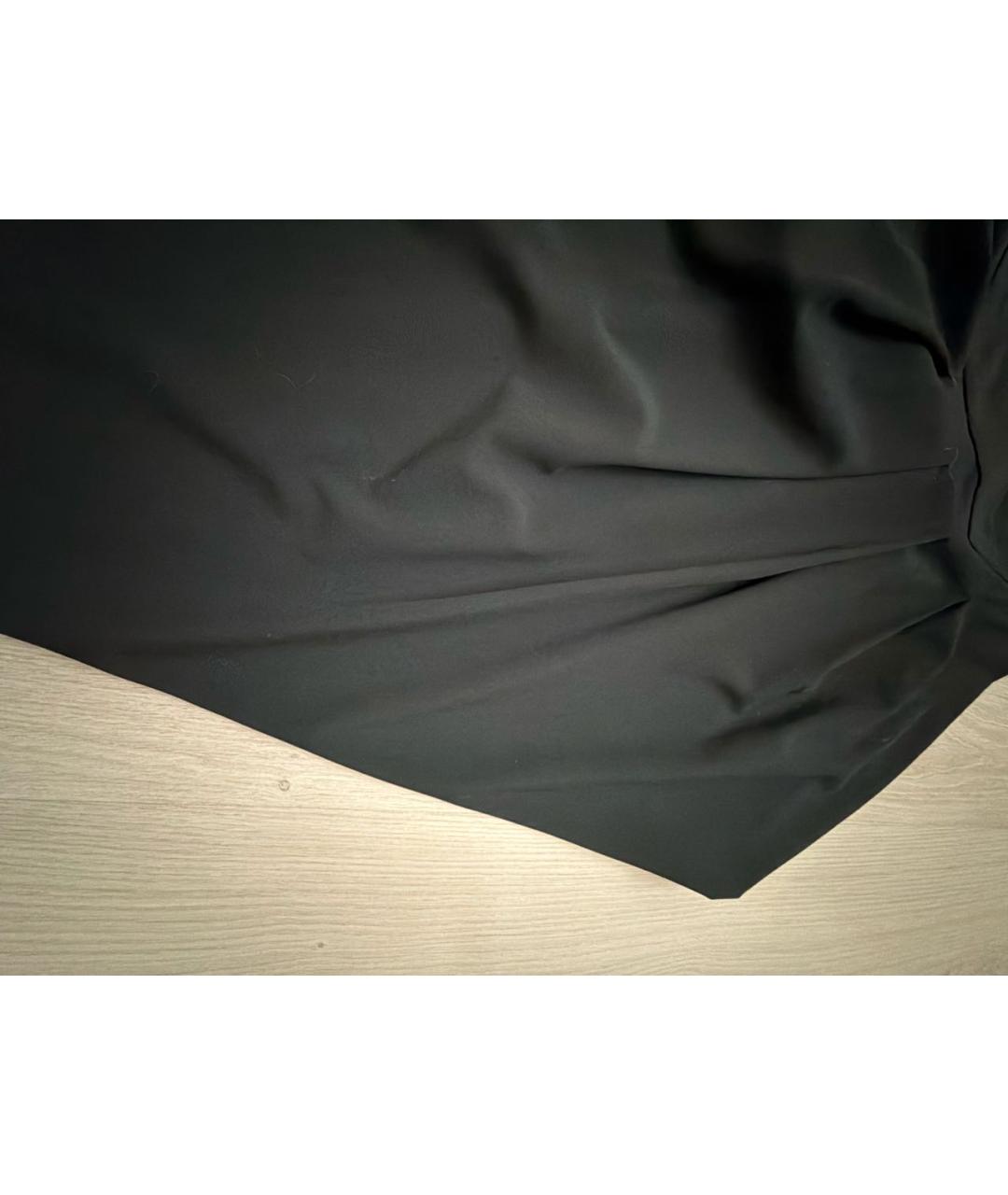 SPORTMAX Черная полиэстеровая юбка миди, фото 3