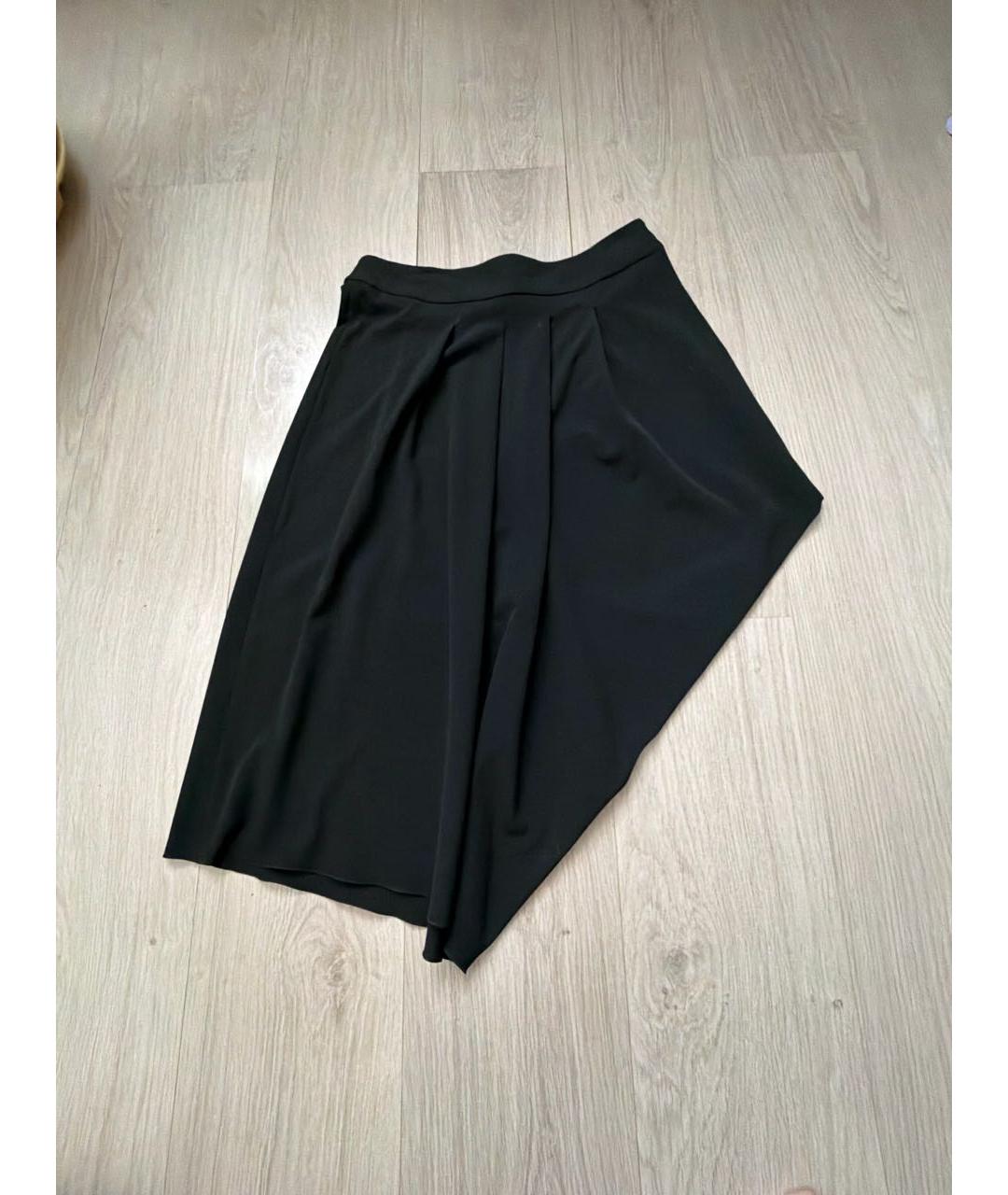 SPORTMAX Черная полиэстеровая юбка миди, фото 5