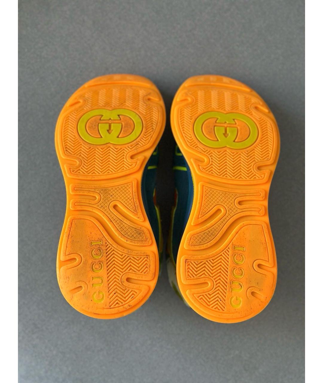 GUCCI Мульти замшевые кроссовки, фото 8