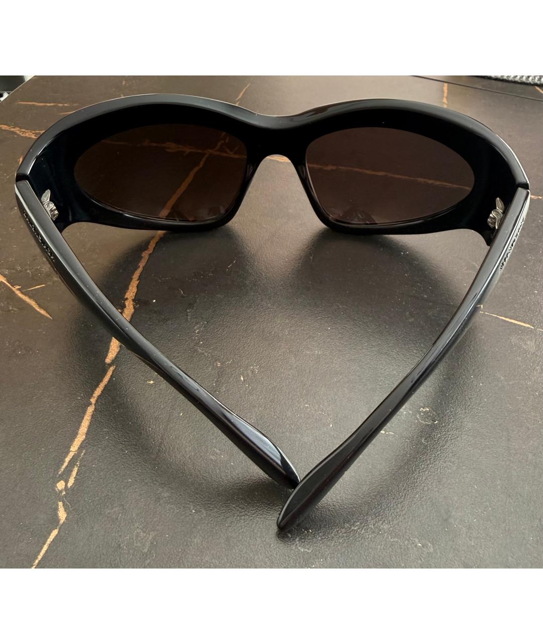 BALENCIAGA Черные пластиковые солнцезащитные очки, фото 4