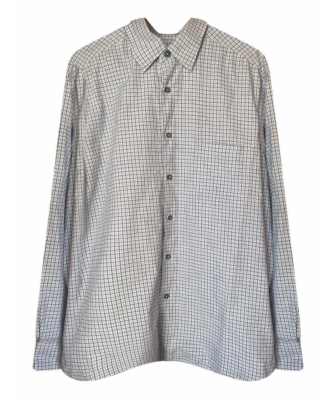 ERMENEGILDO ZEGNA XXX Серая хлопковая кэжуал рубашка, фото 1