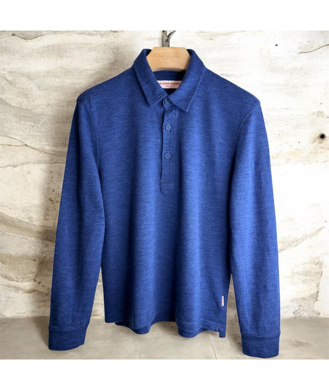 ORLEBAR BROWN Синее поло с длинным рукавом, фото 9