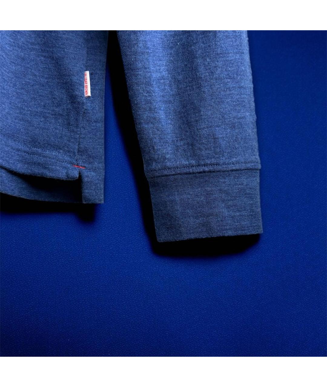 ORLEBAR BROWN Синее поло с длинным рукавом, фото 4