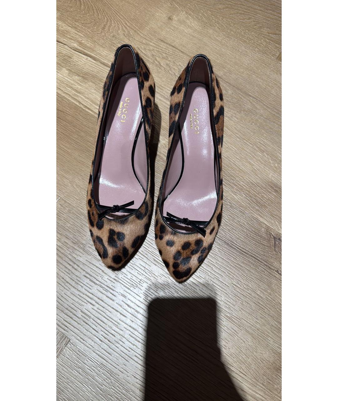 GUCCI Мульти кожаные туфли, фото 2