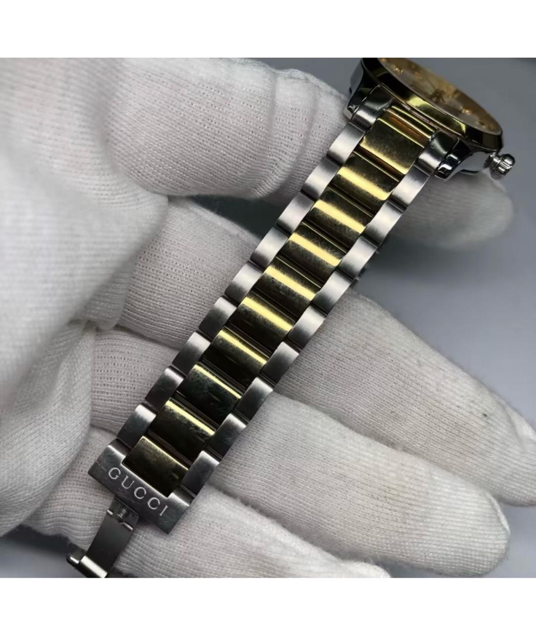 GUCCI Серебряные стальные часы, фото 4