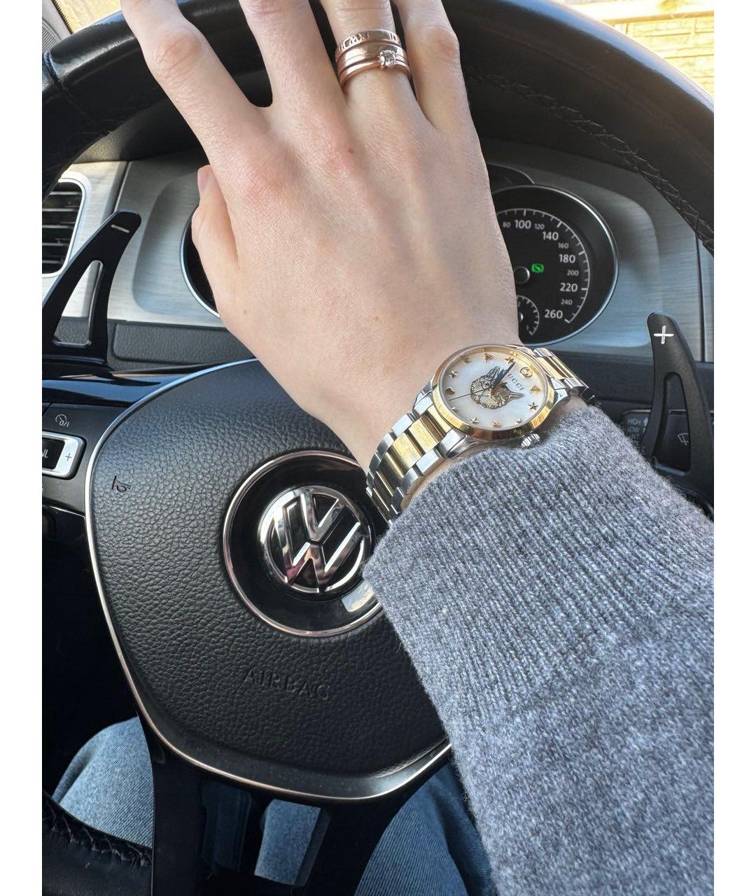 GUCCI Серебряные стальные часы, фото 8