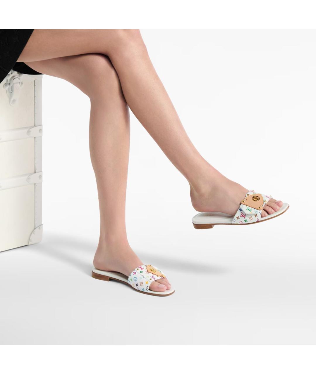 LOUIS VUITTON Мульти кожаные сандалии, фото 4