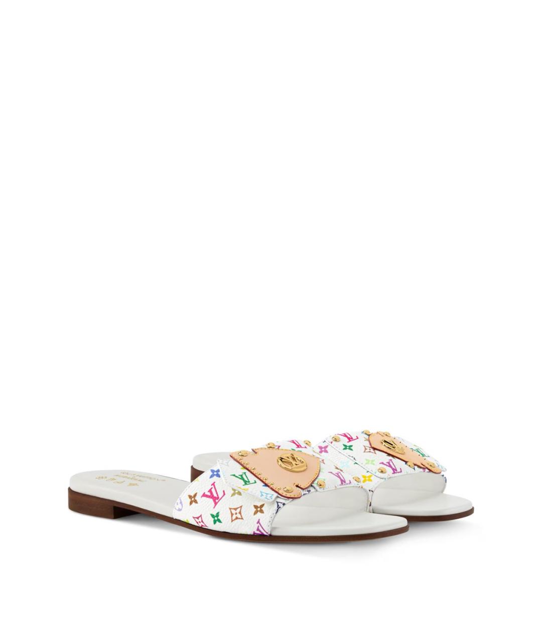 LOUIS VUITTON Мульти кожаные сандалии, фото 3