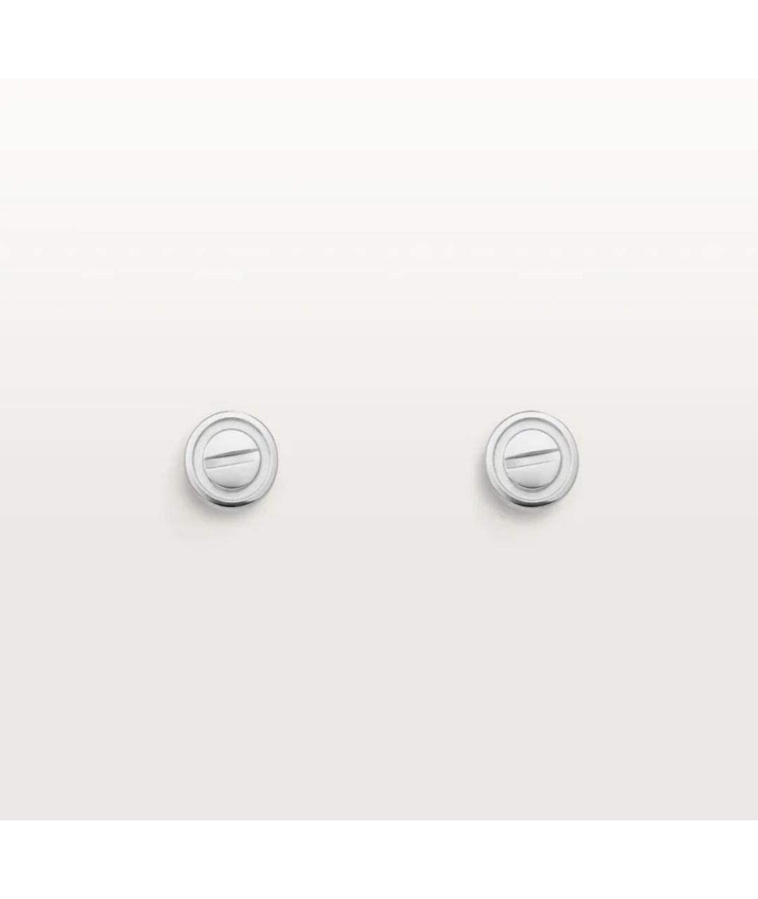 CARTIER Серебряные серьги из белого золота, фото 5