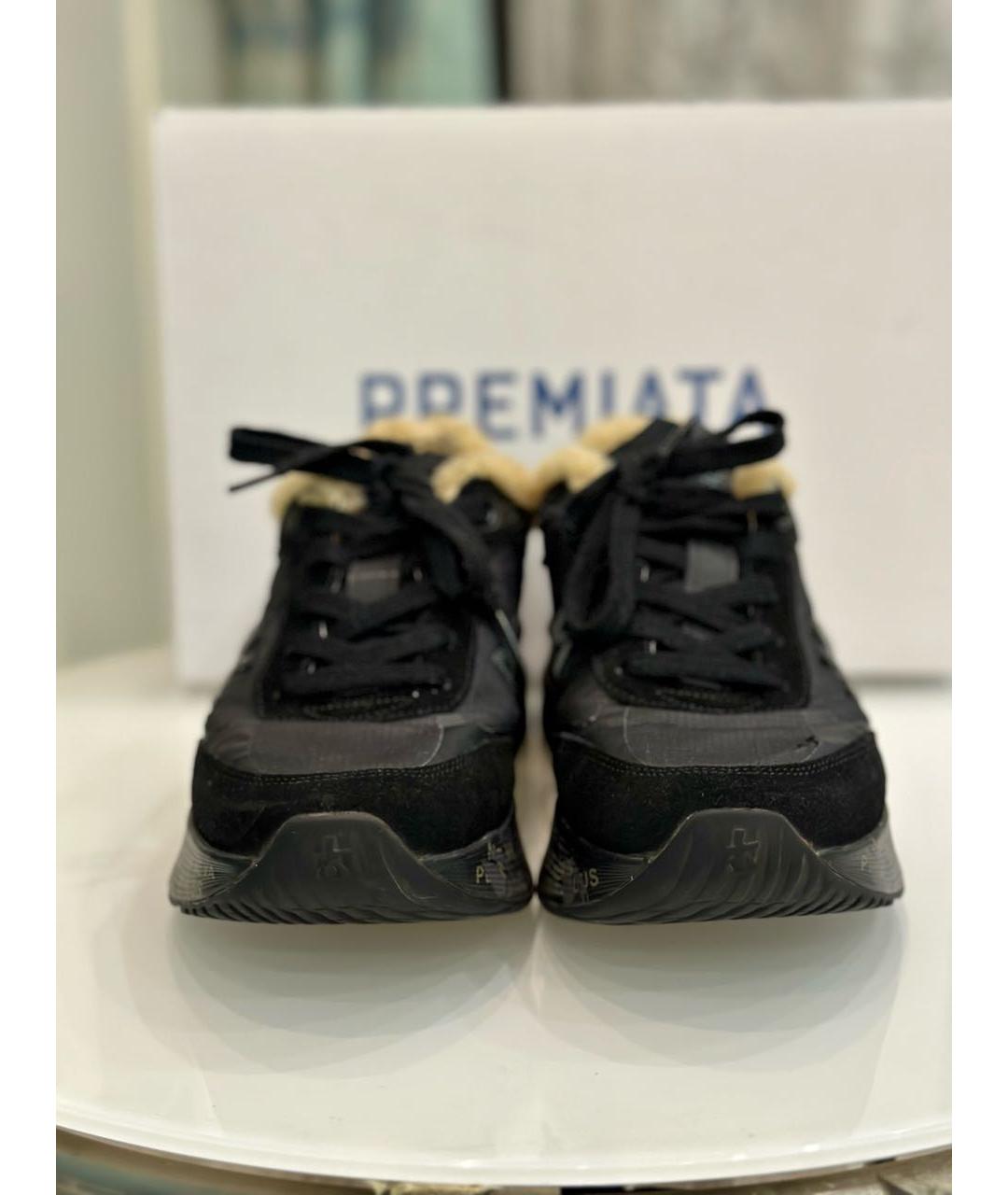 PREMIATA Черные замшевые кроссовки, фото 2
