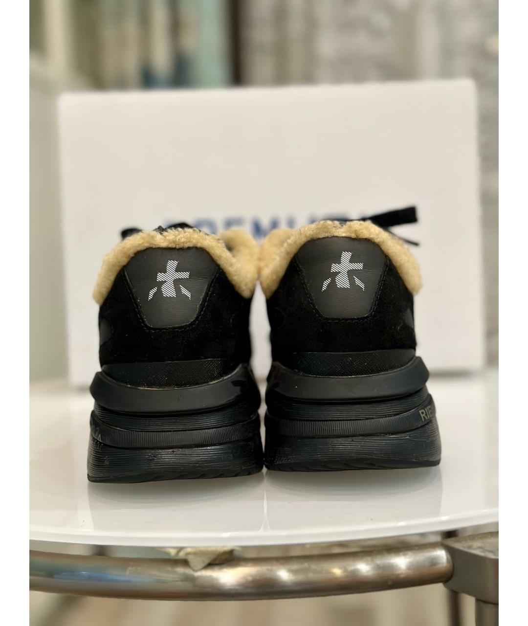 PREMIATA Черные замшевые кроссовки, фото 4