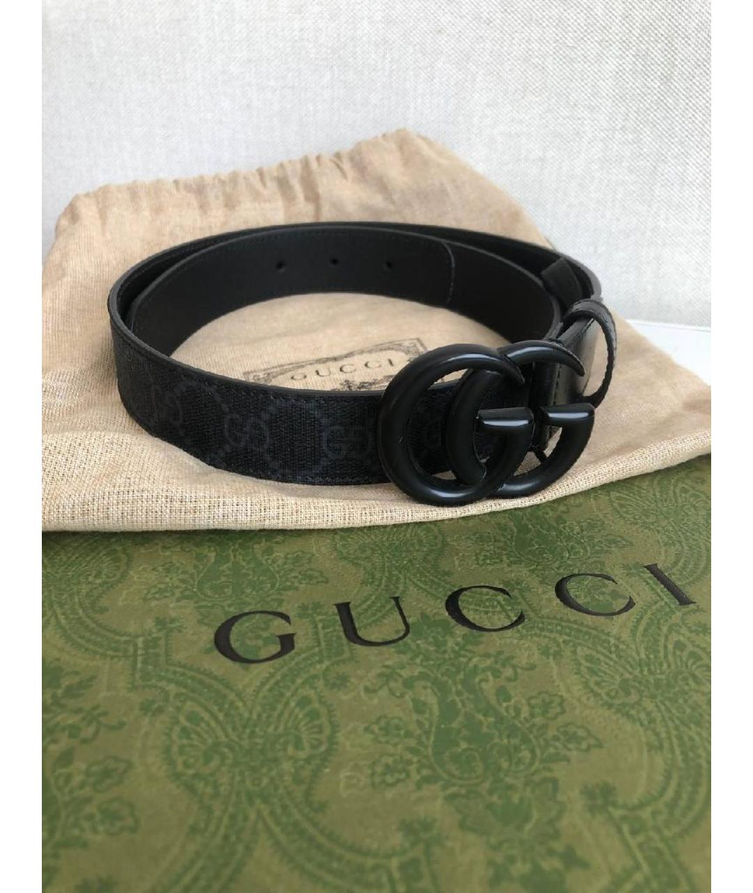 GUCCI Черный ремень, фото 4
