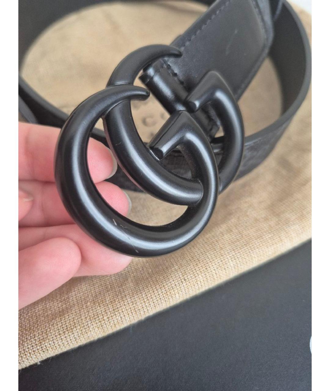 GUCCI Черный ремень, фото 3