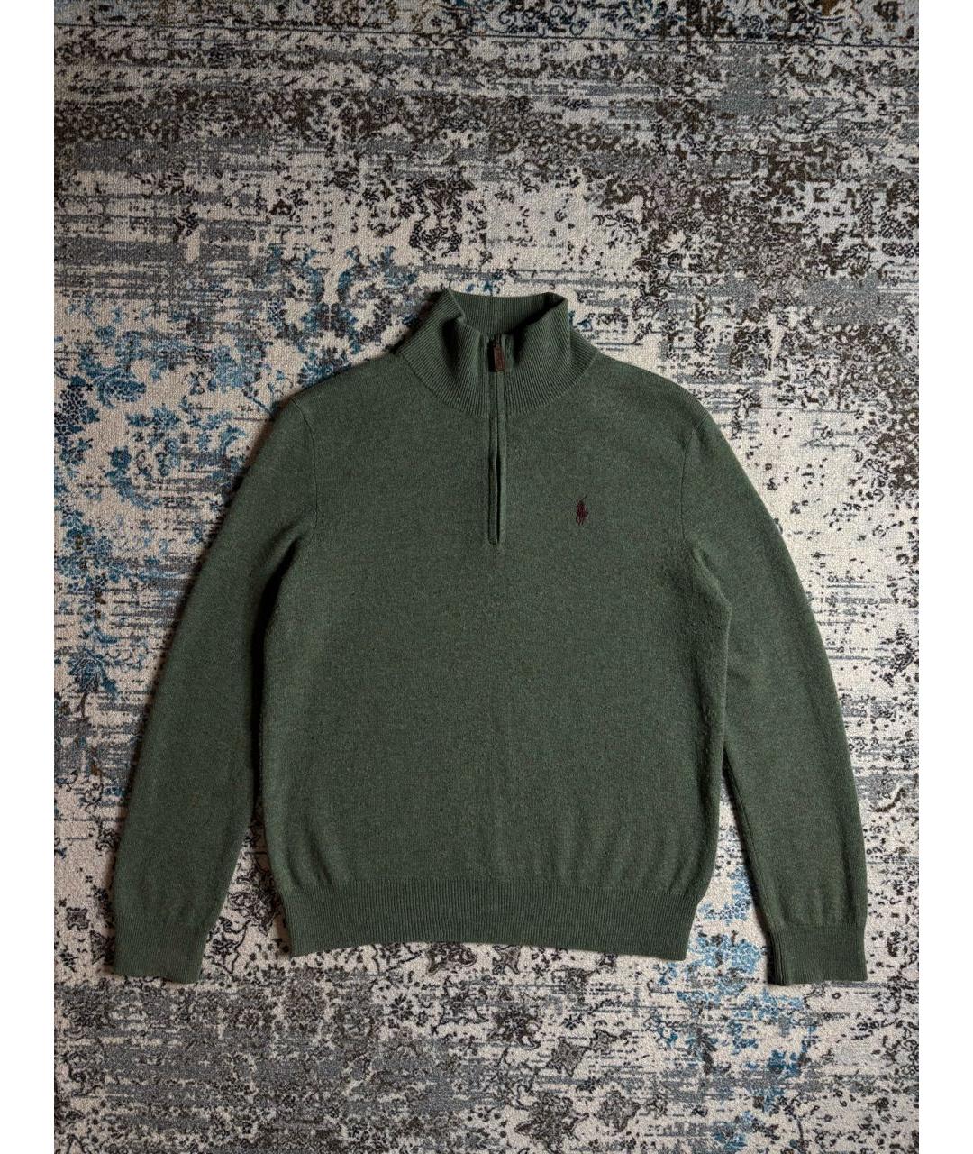 POLO RALPH LAUREN Зеленый шерстяной джемпер / свитер, фото 7