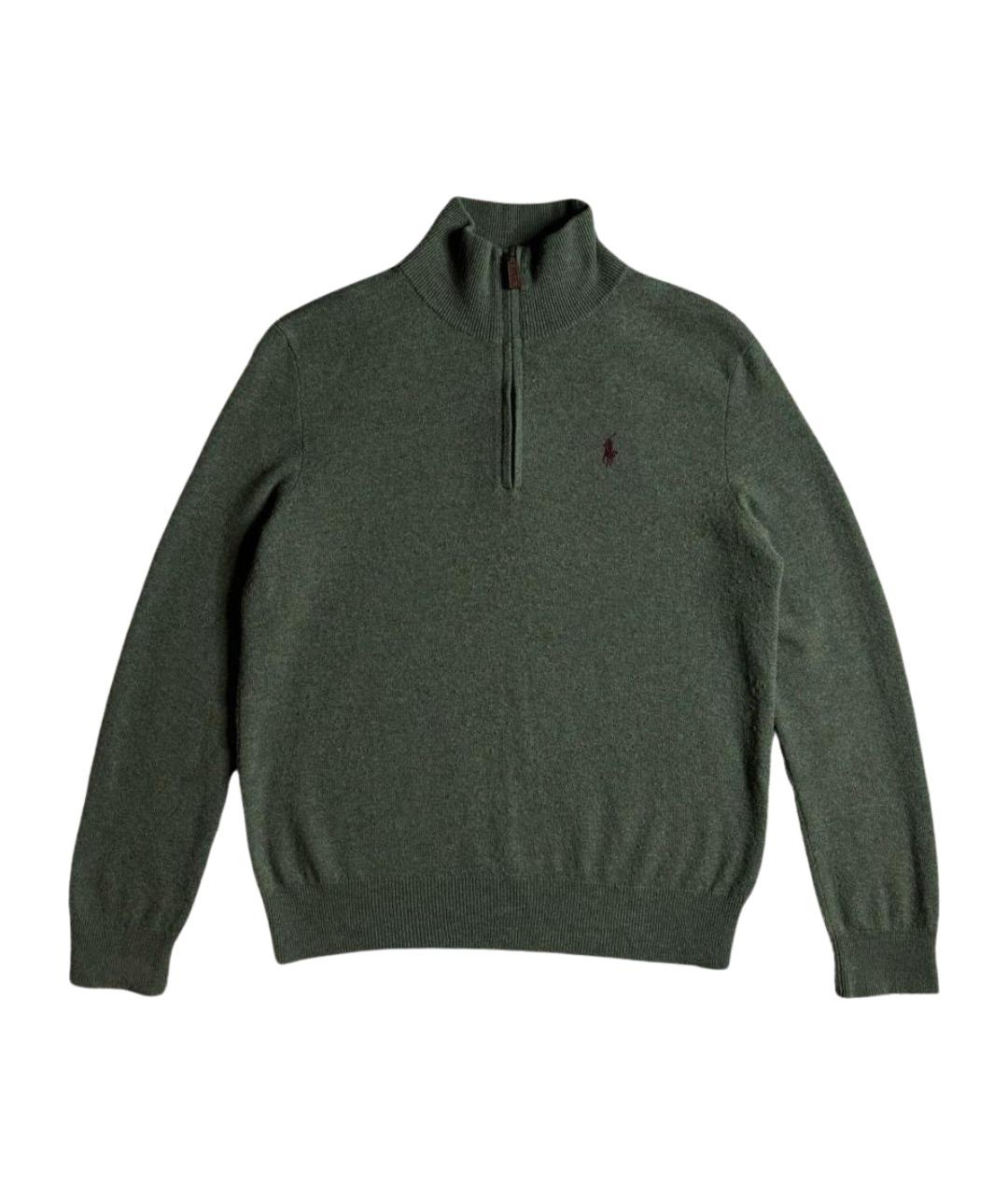 POLO RALPH LAUREN Зеленый шерстяной джемпер / свитер, фото 1