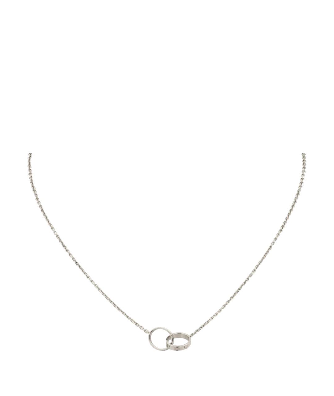 CARTIER Серебряное колье из белого золота, фото 1